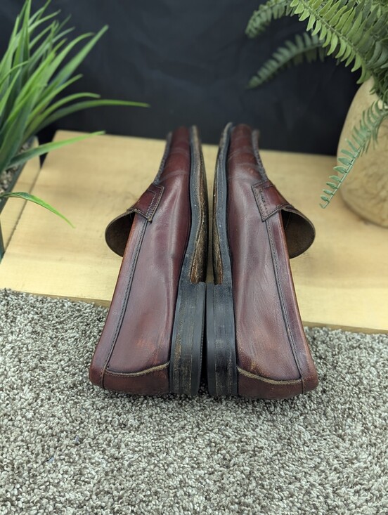 G.H. Bass Weejuns Mens Size 10.5D Black Cherry Leather Penny Loafers Dress Shoes main image 4